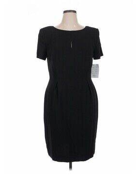 Spenser Jeremy Black Short Sleeve Sheath Dress Size 16 NWT